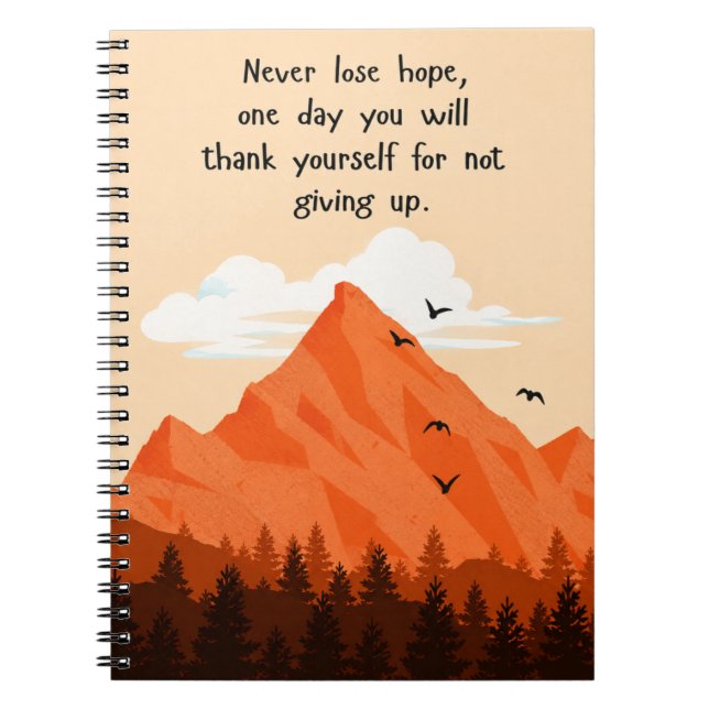 Never Lose Hope Notebook (Front)