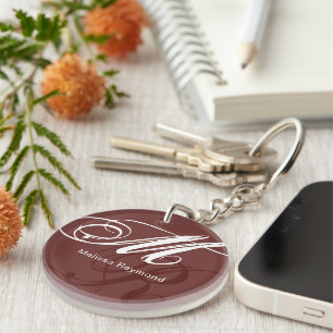 Never Lose Your Keys Again . Monogram Keychain