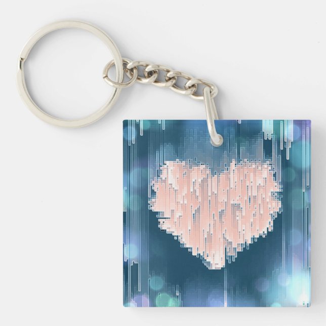 Never Mind This Heart Keychain (Front)