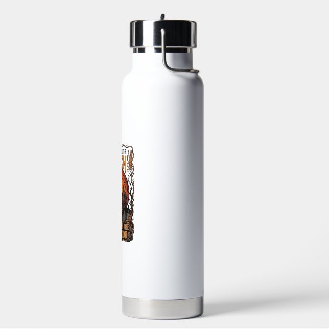 Never Mind Witch Beware Labrador Halloween Haunted Water Bottle (Left)