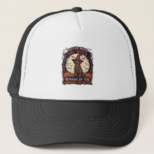 Never Mind Witch Beware Labrador Retriever Hallowe Trucker Hat