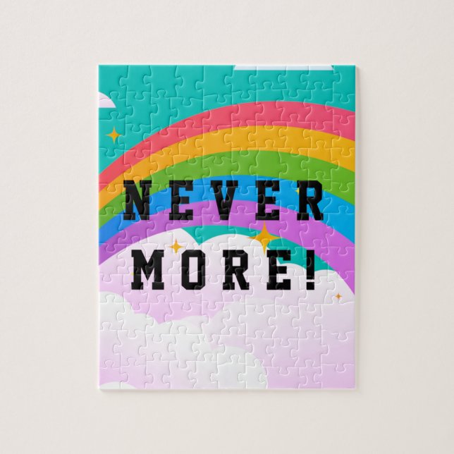 never more rainbow covenant jigsaw puzzle (Vertical)