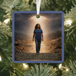 Never separated from God Metal Ornament