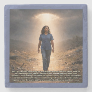 Never separated from God Stone Coaster