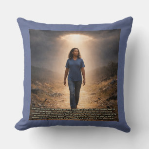 Never separated from God Throw Pillow