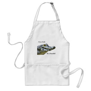 Never smile at a crocodile! standard apron