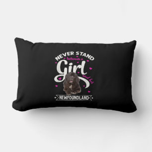 Never stand between a girl and her newfoundland lumbar pillow