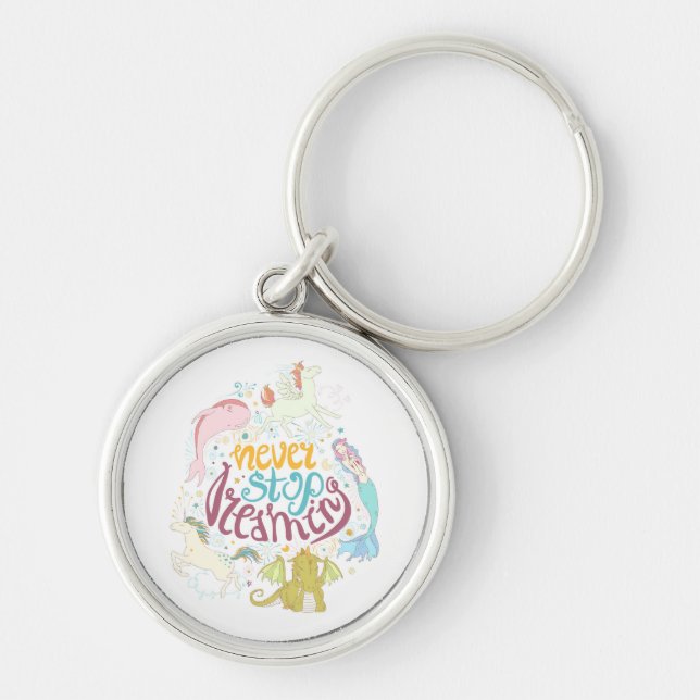 Never Stop Dreaming Keychain (Front)