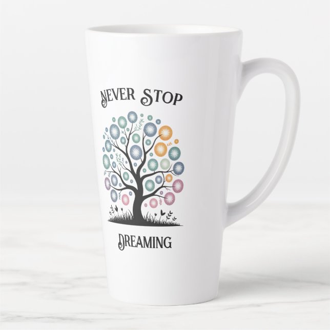 Never Stop Dreaming Latte Mug (Right)