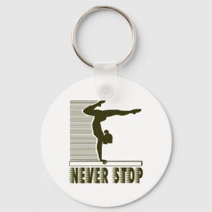 Never Stop: Gymnastics Keychain