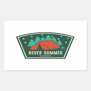 Never Summer Wilderness Colorado Camping Sticker