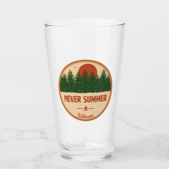 Never Summer Wilderness Colorado Glass (Front)