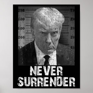 Never Surrender Pro Trump  Poster