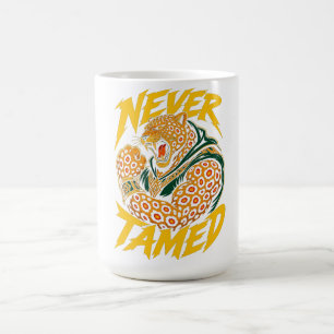 Never Tamed Leopard Graphic T-Shirt Coffee Mug