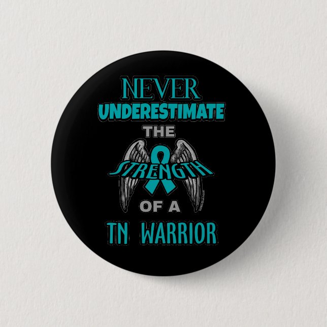 Never...TN Warrior 2 Inch Round Button (Front)