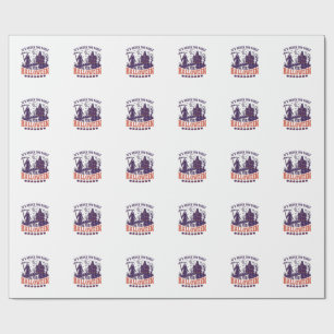 Never Too Early Halloween Grim Reaper Haunted Hous Wrapping Paper