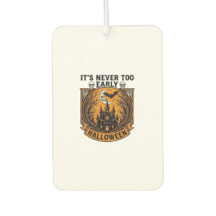 Never Too Early Halloween Haunted House Moon Bat_1 Air Freshener