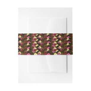 Never Too Much Chocolate - Valentines Day Candy Invitation Belly Band
