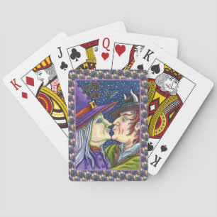 NEVER TOO OLD FOR ROMANCE, WITCH & WARLOCK IN LOVE PLAYING CARDS