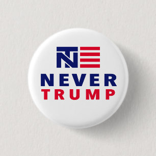 "NEVER TRUMP" 1.25-inch 1 Inch Round Button