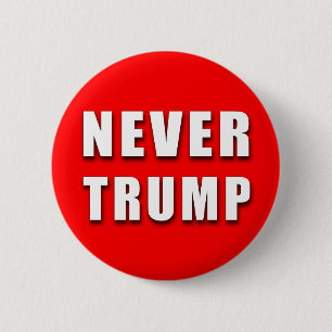 "NEVER TRUMP" 2.25-inch 2 Inch Round Button