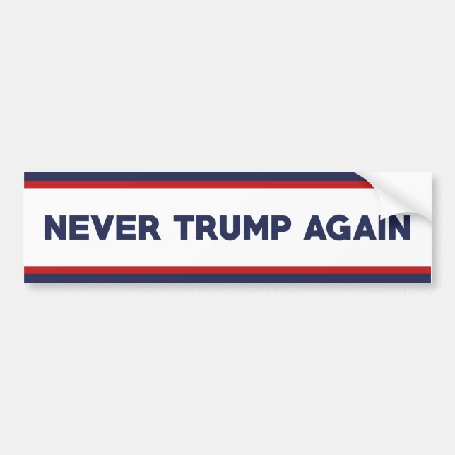 Never Trump Again 2024 Bumper Sticker (Front)