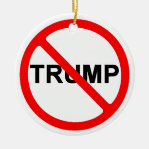 Never Trump Ceramic Ornament