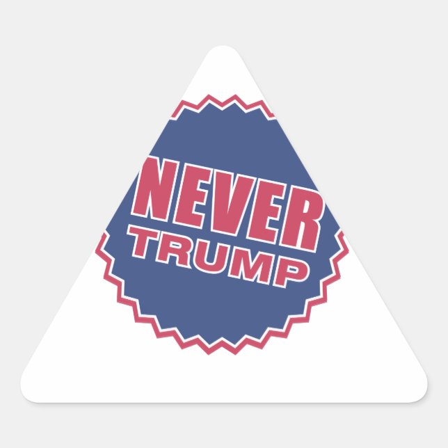 never trump triangle sticker (Front)