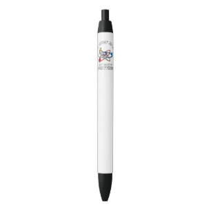 Never trust atom black ink pen