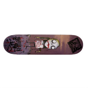 Never Trust the Living Zombie Skateboard by Agorab