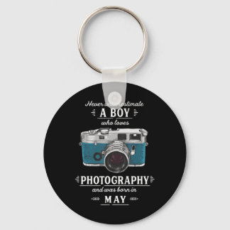 Never Underestimate A Boy Who Loves Photography Ma Keychain