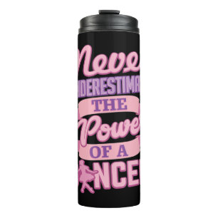 Never Underestimate A Dancer Cute Ballerina Dancer Thermal Tumbler