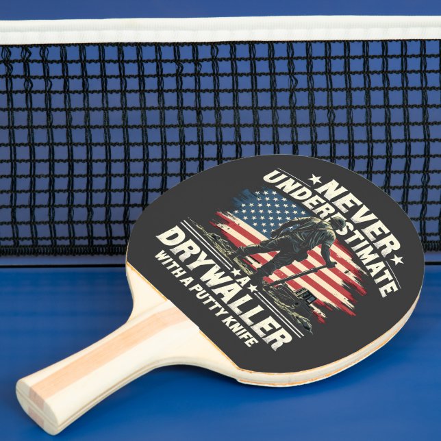 Never Underestimate A Drywaller With a Putty Knife Ping Pong Paddle (Insitu)