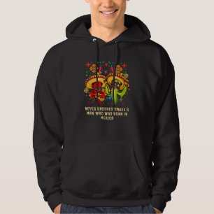 Never Underestimate a Man Born in Mexico Patriotic Hoodie
