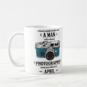 Never Underestimate A Man Who Loves Photography Ap Coffee Mug