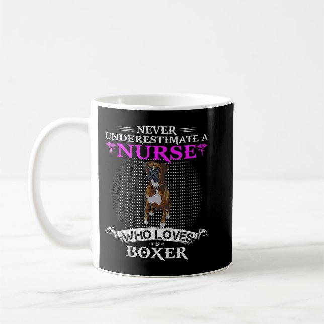 Never Underestimate A Nurse Who Survived  Funny nu Coffee Mug (Left)