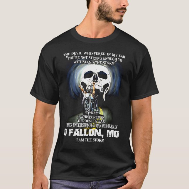 Never underestimate a O FALLON MO Man T-Shirt (Front)