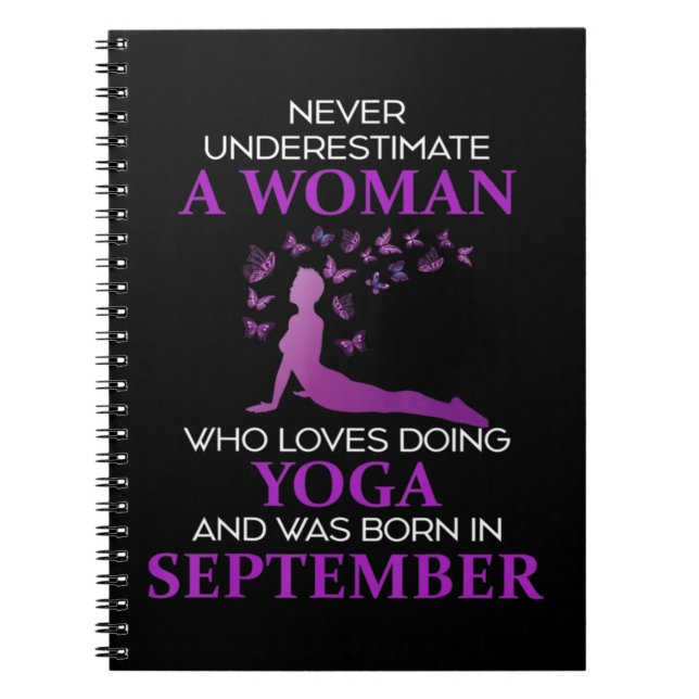 Never Underestimate A September Born Woman Who Lov Notebook (Front)