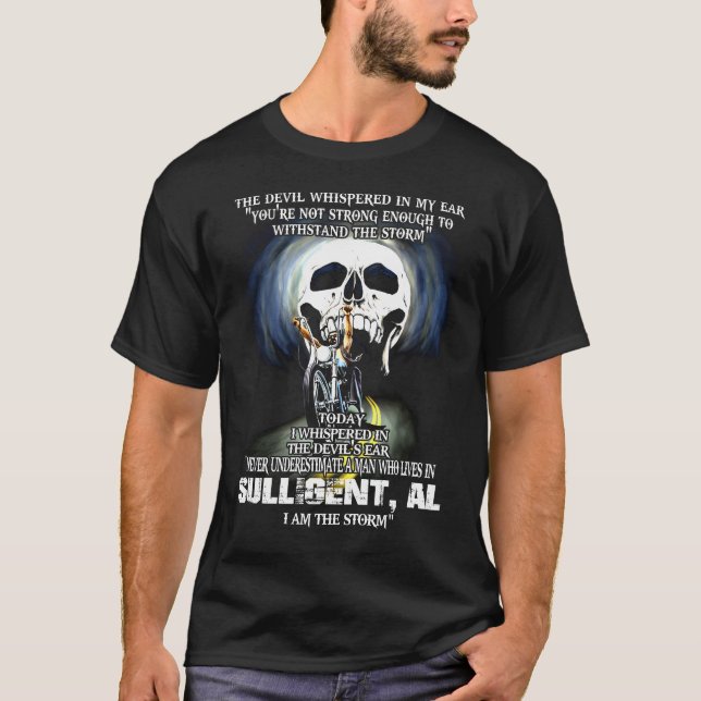 Never underestimate a SULLIGENT AL Man T-Shirt (Front)