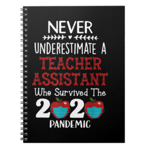Never Underestimate A teacher Assistant Great shir Notebook