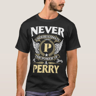 Never Underestimate A The Power Of PERRY Name T-Shirt
