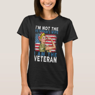 Never Underestimate A Woman With DD-214 Proud US V T-Shirt