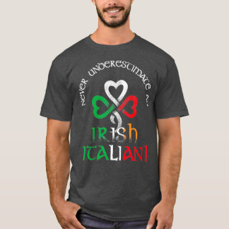 Never Underestimate An Irish Italian Flag Men T-Shirt