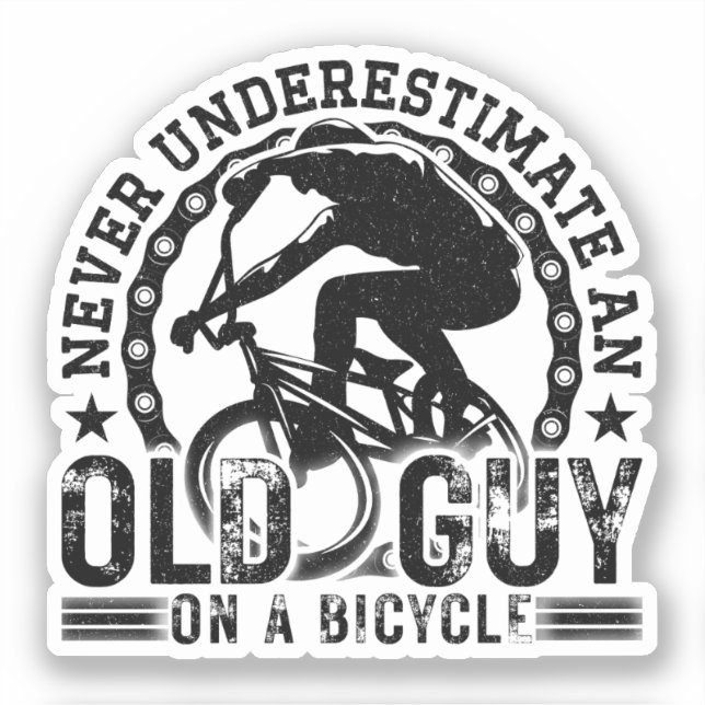 Never Underestimate An Old Guy Cycling Lover Cool (Front)