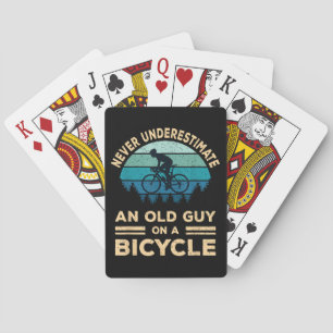 Never Underestimate An Old Guy On A Funny Playing Cards
