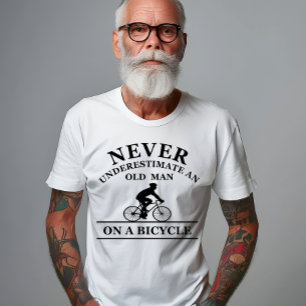 Never Underestimate An Old Man On A Bicycle T-Shirt