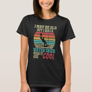 Never Underestimate An Old Man On A Ski Skiing Ski T-Shirt