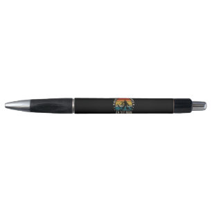 Never Underestimate An Old Man On Skis Retro Pen