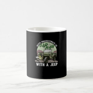 Never Underestimate An Old Man Outdoor Driving Coffee Mug