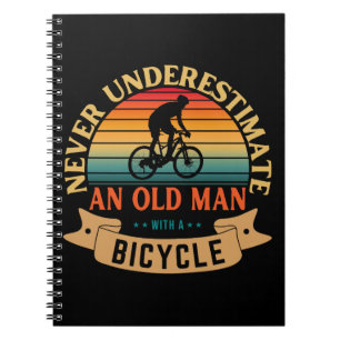 Never underestimate an old man with a bicycle notebook